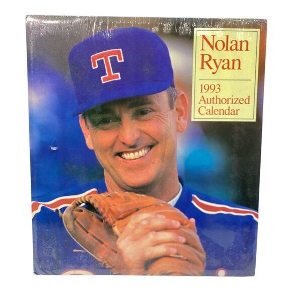 Vintage Other - Nolan Ryan 1993 Authorized‎ Calendar Sealed MLB Texas Rangers